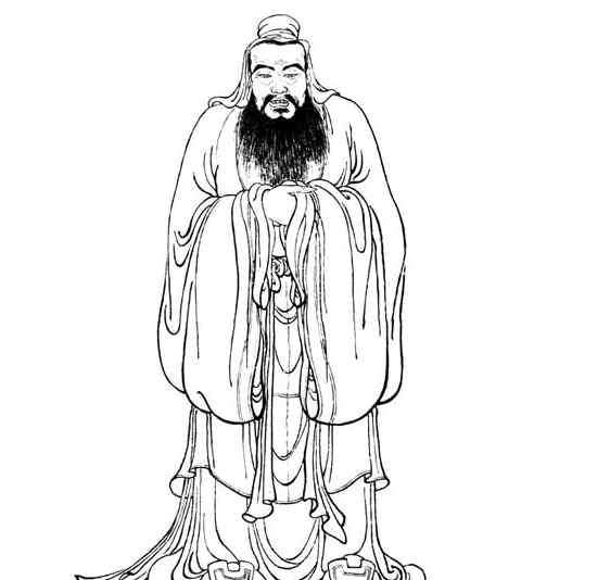 古代人简笔画 古代人物简笔画图片-孔夫子