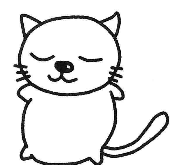 小花猫图片 调皮的小花猫儿童画图片_小花猫儿童绘画图集