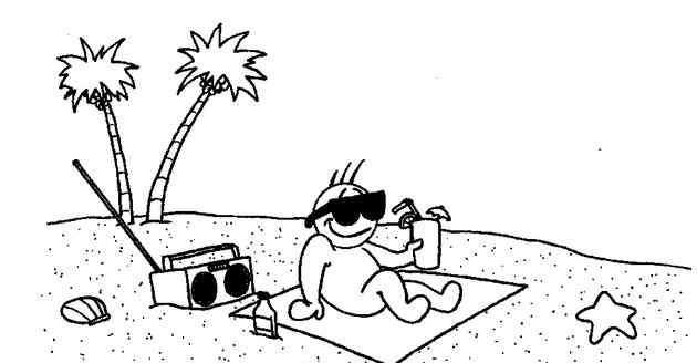 更简单的夏天画 海边度假夏天人物图片简笔画