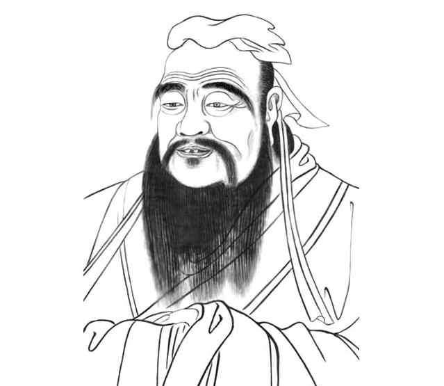 古代人简笔画 古代人物简笔画图片-孔夫子