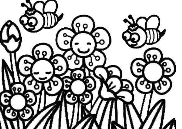 春天的花图片 春天开的花朵简笔画图片_热闹的春天