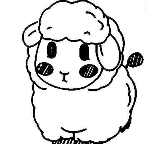小羊怎么画简单又漂亮 吉祥小羊儿童画图片_小羊儿童绘画图集