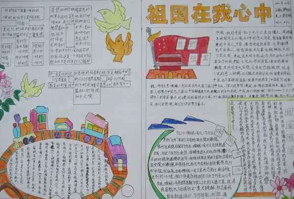 建国70周年画画 建国70周年祖国在我心中主题手抄报画画-爱国名言