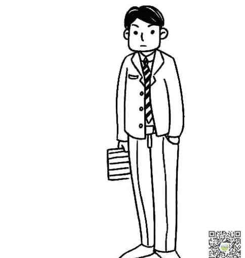 爸爸人物简笔画 父亲人物简笔画图片_父亲人物儿童绘画图集