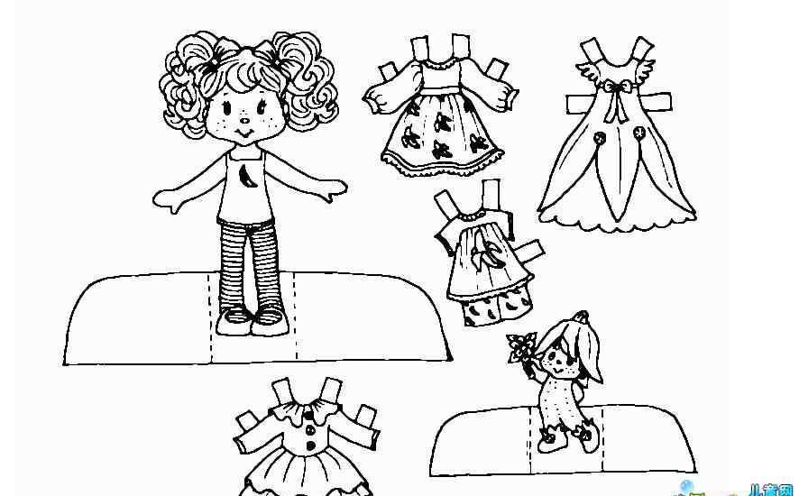 儿童鞋子简笔画 幼儿人物的简笔画图片_小朋友的衣服