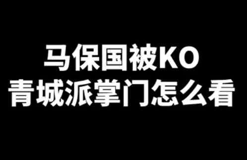 青城派 马保国再度发声！身体恢复神速，青城派掌门：他不能代表传统武术