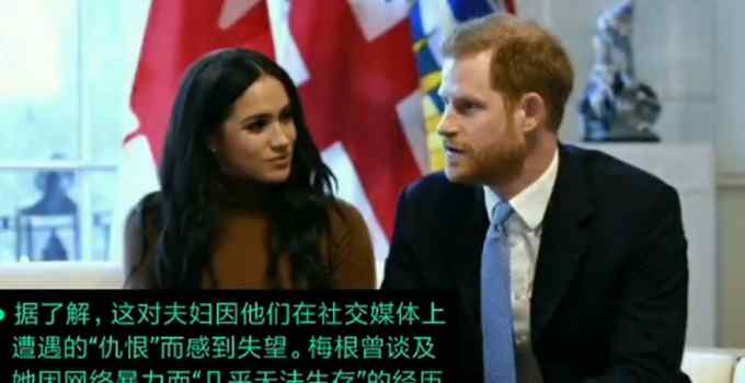 网络暴力？英媒：哈里和梅根夫妇宣布弃用社交媒体