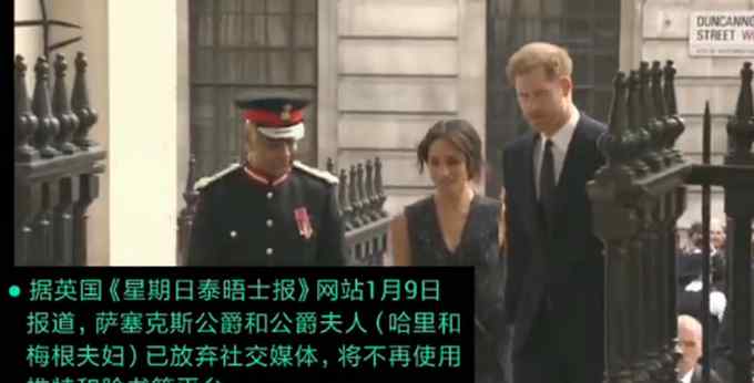 网络暴力？英媒：哈里和梅根夫妇宣布弃用社交媒体