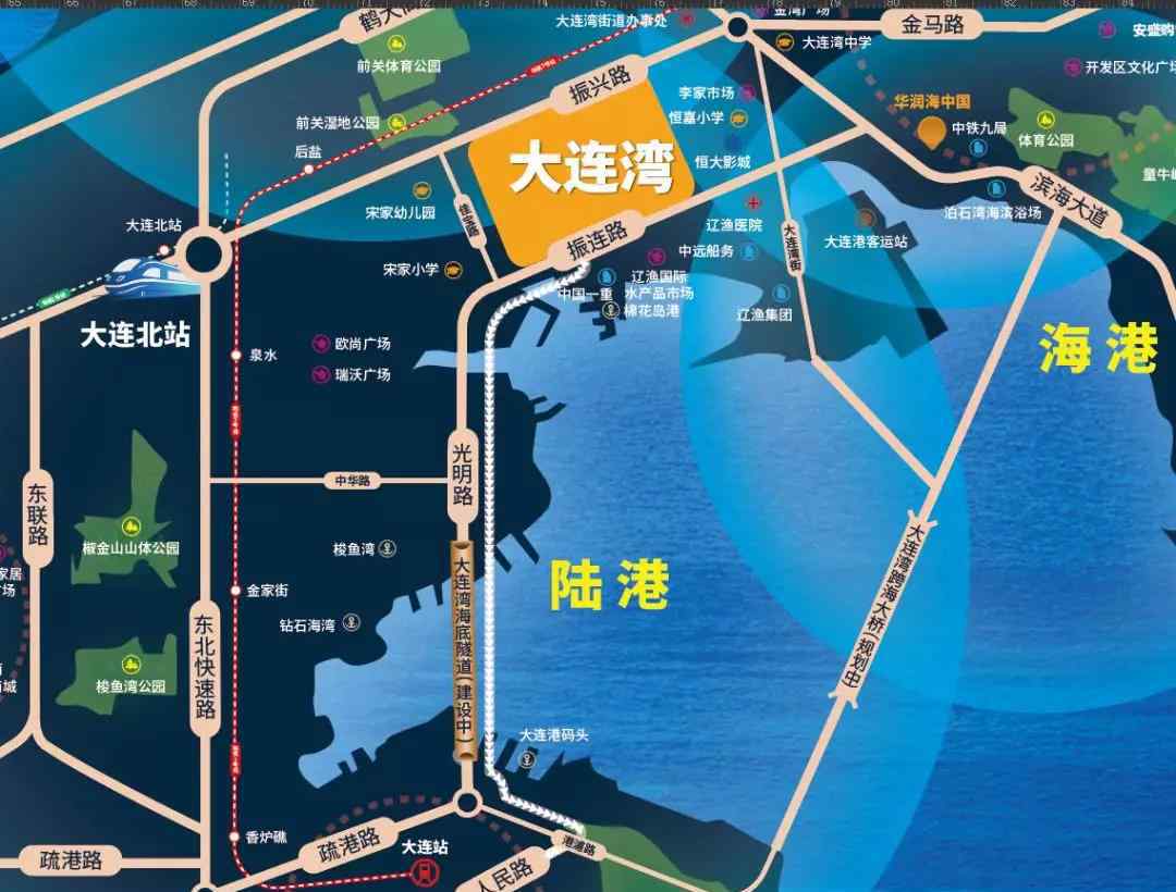 大连湾海底隧道 大连湾与中山区的距离只有15分钟？大连湾海底隧道最新进展！