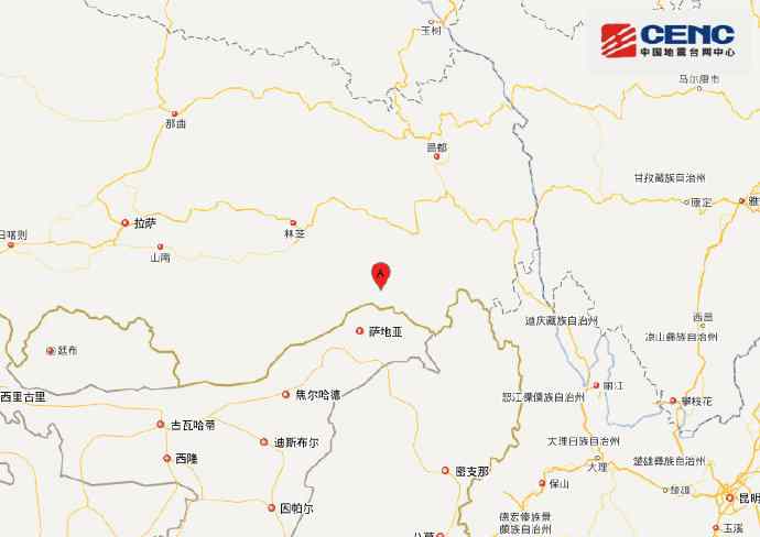 林芝地震 西藏林芝发生4.3级左右地震