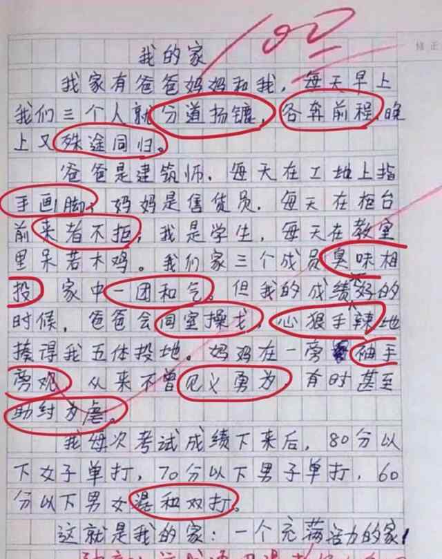 小学生优秀作文范文 小学生“满分作文”火了，让老师哭笑不得，网友：太有才了