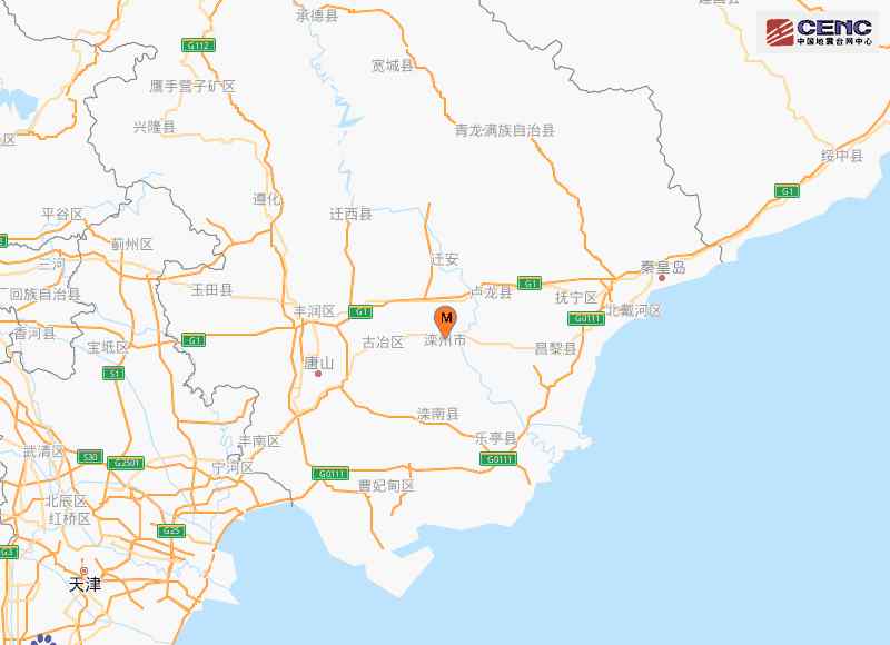 唐山地震几级地震 河北唐山市滦州市发生2.0级地震