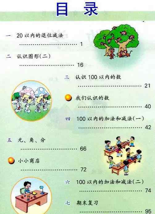 苏教版一年级下册数学电子课本 苏教版一年级数学下册电子课本（高清版）