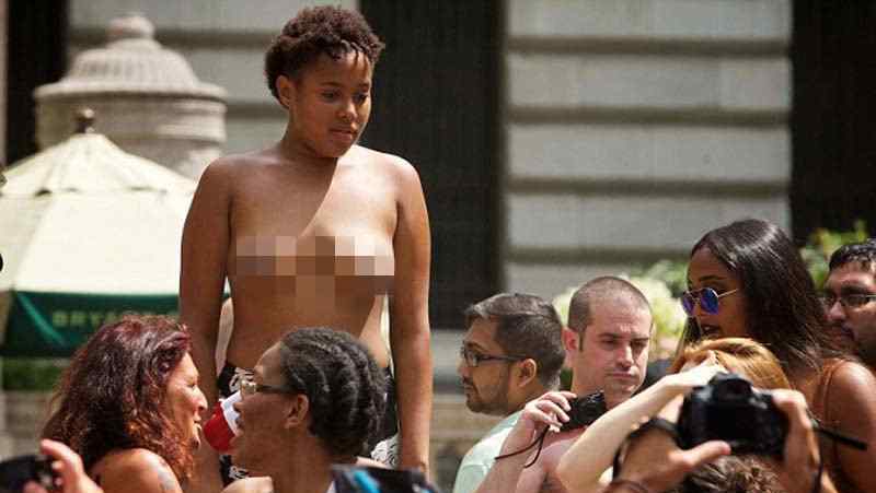 裸胸日 裸胸日！全球60多个城市女性赤裸上身维护女性坦胸权利