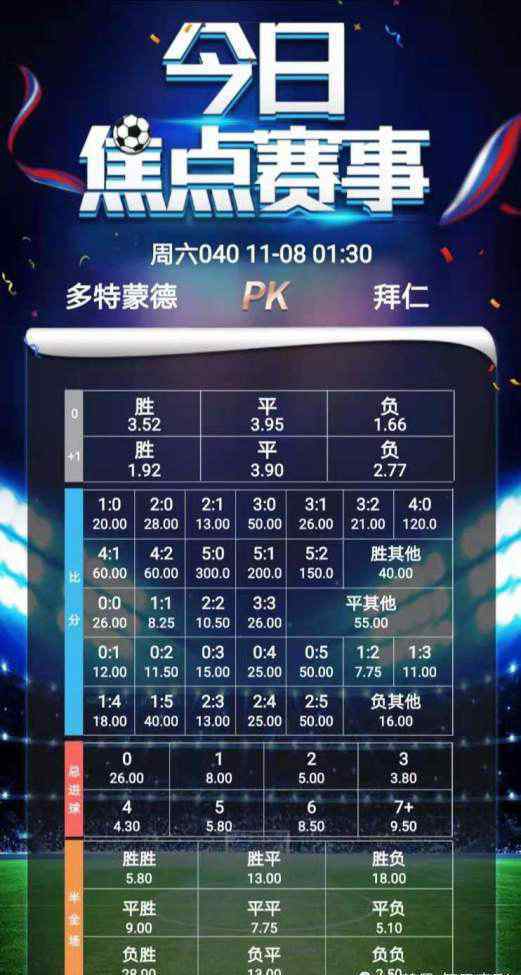 多特蒙德vs阿森纳 11/7竞足大数据，英超意甲英冠德甲《多特蒙德VS拜仁慕尼黑》