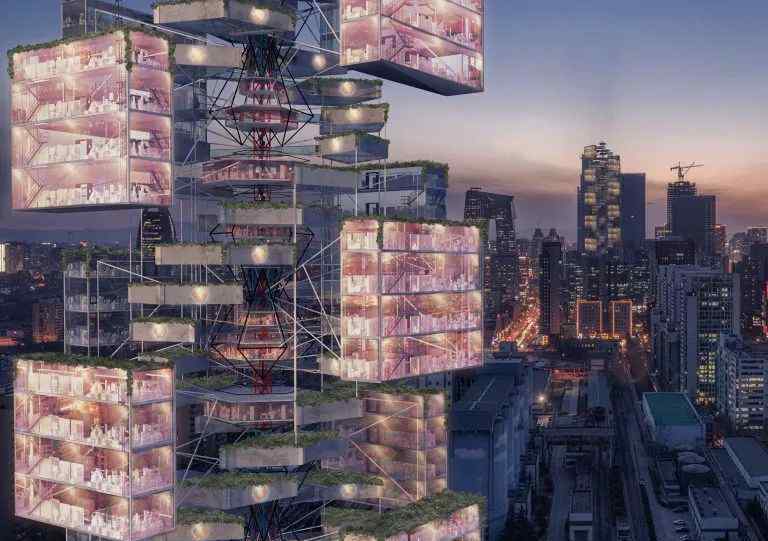 摩天盒子 2020年eVolo摩天楼竞赛获奖作品公布，中国团队“流行病通天塔”获头名