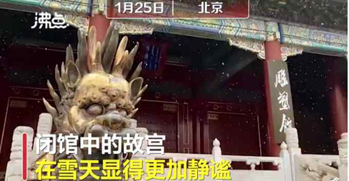 2021年北京的第二场雪 故宫红墙飞白雪如诗如画 网友可惜今日闭馆