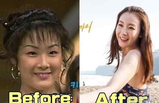 崔智友整容 韩女星整容前旧照曝光 崔智友眼小鼻塌