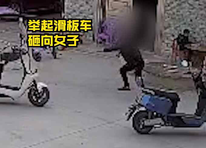 广西警方通报“男子用滑板车猛砸妻子” 俩孩子大哭令人心碎！