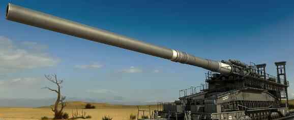 古斯塔夫列车炮 二战最恐怖的火炮古斯塔夫列车炮，一炮轰掉了前苏联