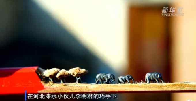 绝了！河北小伙儿在一支铅笔芯上雕出三只大象 网友称21世纪核舟记