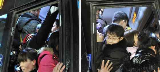 公交车超载标准 为什么私家车多坐一个就算超载，而公交车人挤人却没事？