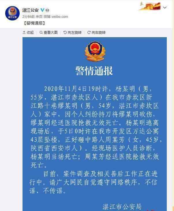 砍杀三名亲属逃跑 男子砍杀邻居跳楼砸死路人，自杀前曾打110，受害者家属追问：警方是否抓捕得力？