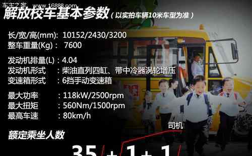 一汽校车 行车预警助力安全 实拍图解一汽解放校车