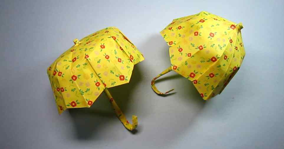 小伞怎么折 怎么折纸伞，小学生手工简单又漂亮伞的折法，DIY手工制作