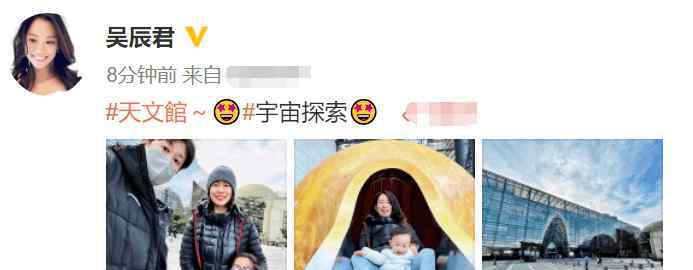 吴辰君老公 42岁女星吴辰君一家四口同框，老公家世显赫，二胎儿子单眼皮太可爱