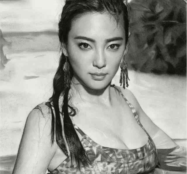 冷军 他给张雨绮画了张戏水图，却让冷军自愧不如，放大30倍之后懂了