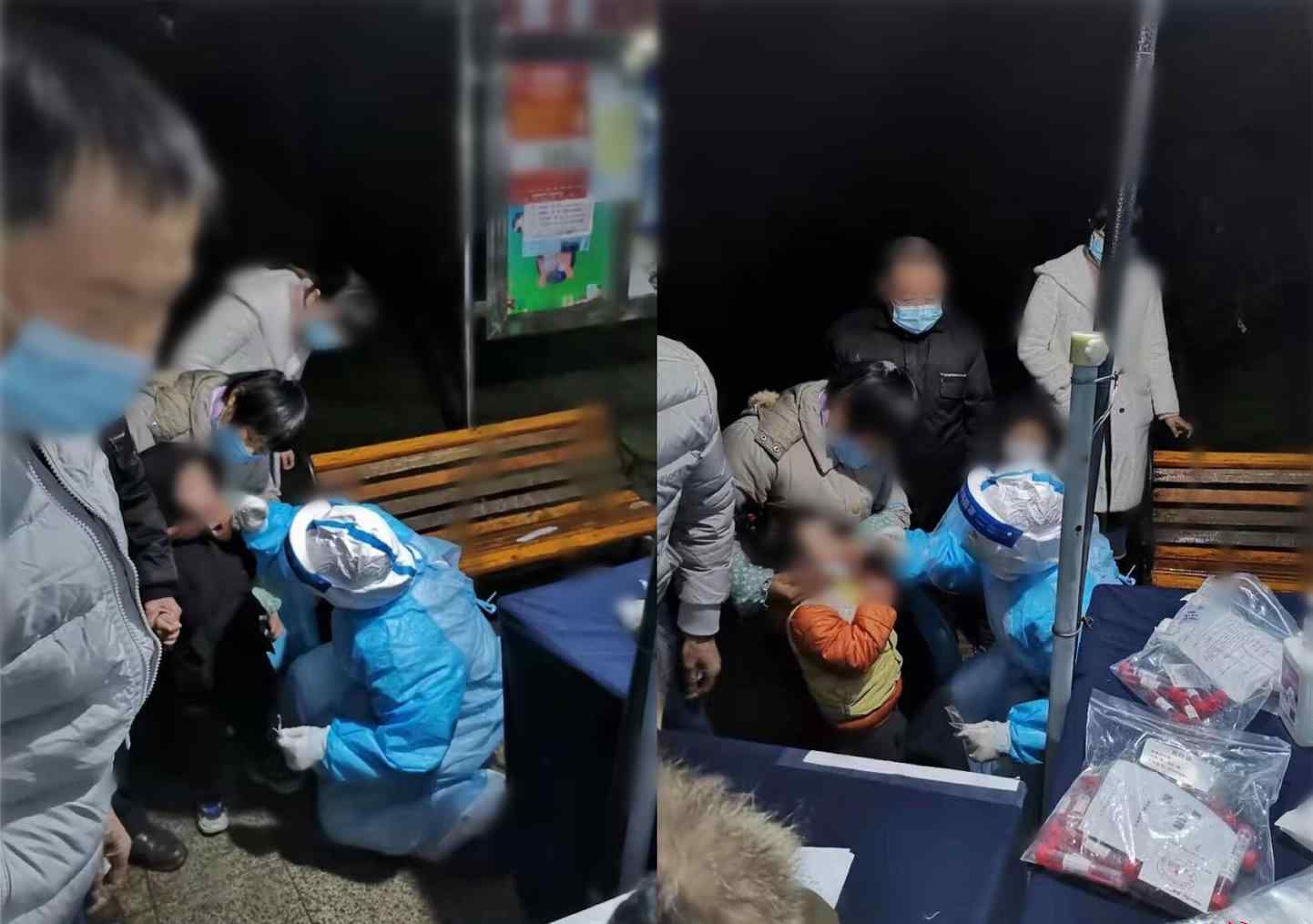 我干了表姨一晚上 泪目！成都一护士给儿女做核酸检测被叫阿姨：谢谢您，加油