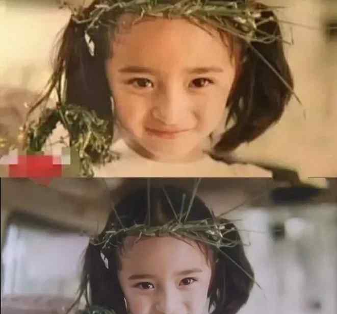 胡歌童年照 明星童年修复照曝光，胡歌蔡徐坤鹿晗帅气，杨幂刘亦菲从小美到大