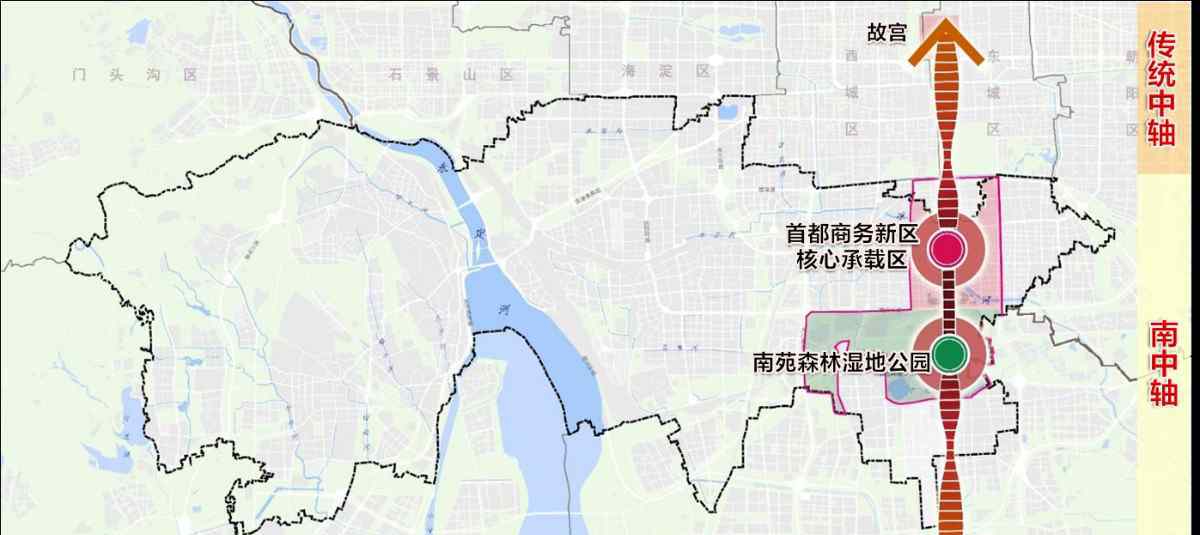 北京南城规划图 南城不只有南苑森林湿地公园，围着它北京丰台将建20多个公园