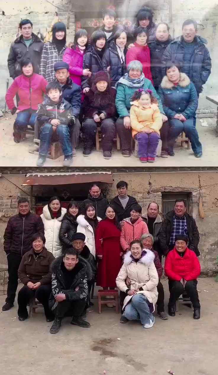 一张全家福重现15年前场景 这个细节让人泪目！
