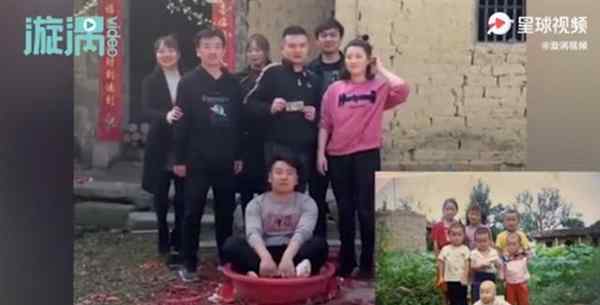 兄弟姐妹7人还原老照片场景：最小的长得最壮 最高的变成最矮