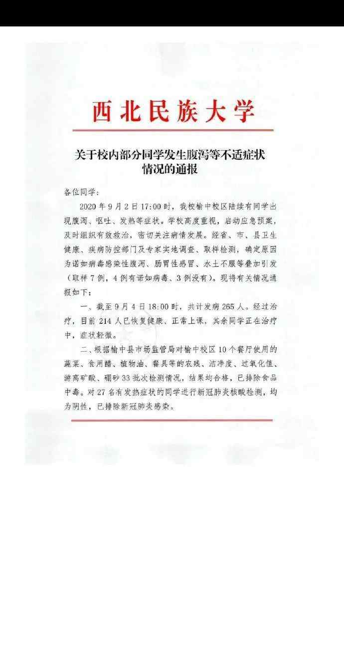 高校265名学生不适 究竟怎么回事