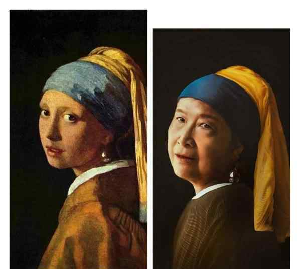 老人神还原世界名画 老人版名画COS走红