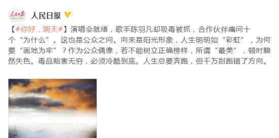 人民日报评羽凡被捕：人生总要奔跑 但千万别跑错了方向