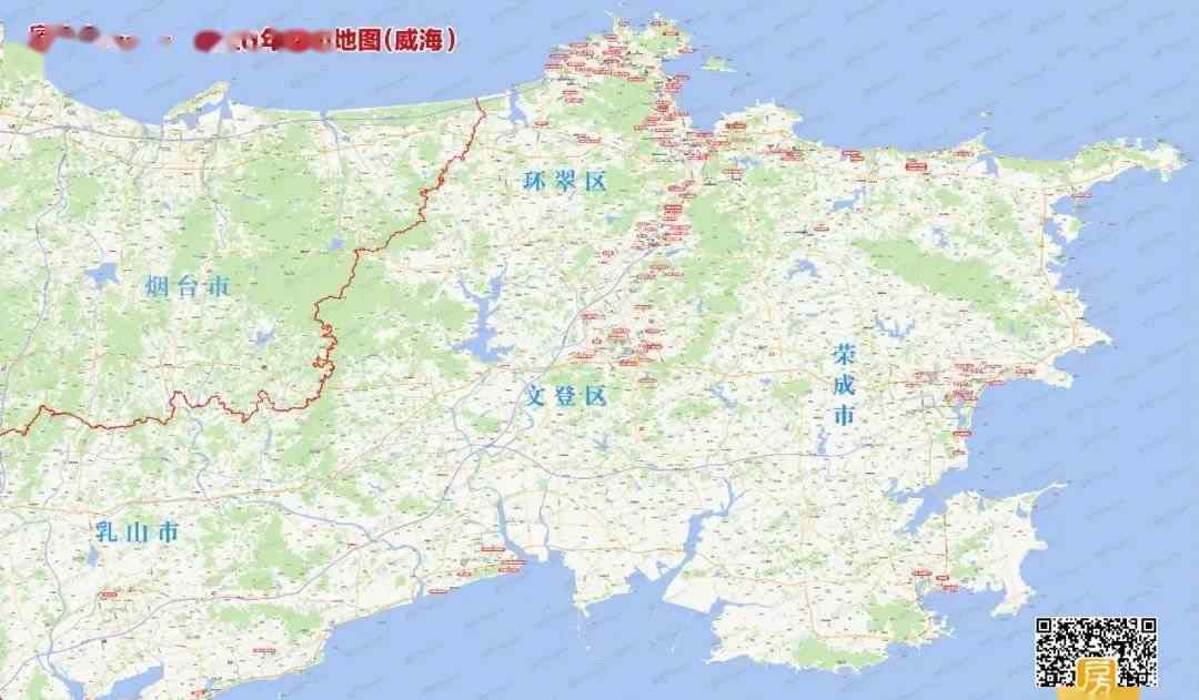 威海市地图 2020年威海楼市地图