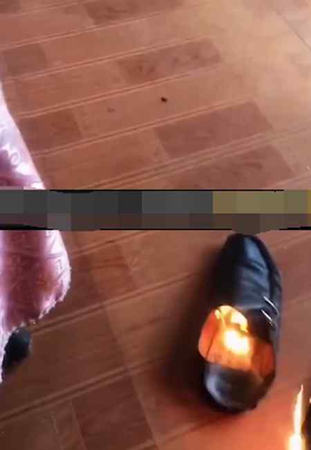 男子6天没洗脚 好奇点火竟把鞋袜点着！网友：我有画面感了