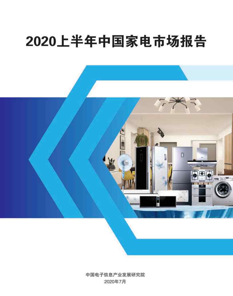 中国家电乐园 2020上半年中国家电市场报告