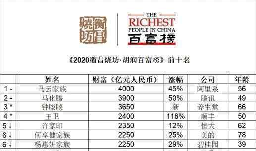 中国首富都是几两的命 新中国首富诞生，身价达4000亿，相当于2.3个王兴，3.6个王健林