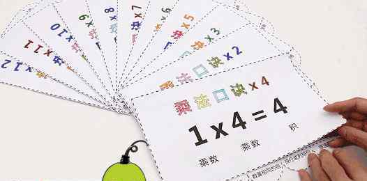 乘法表图片 现在就用四个方法和一套策略，小学背乘法表完全不用愁