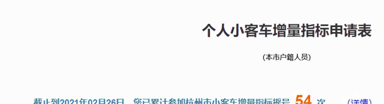 浙江小伙摇号73次依旧没中 欲哭无泪：摇成百万分母里的那一个