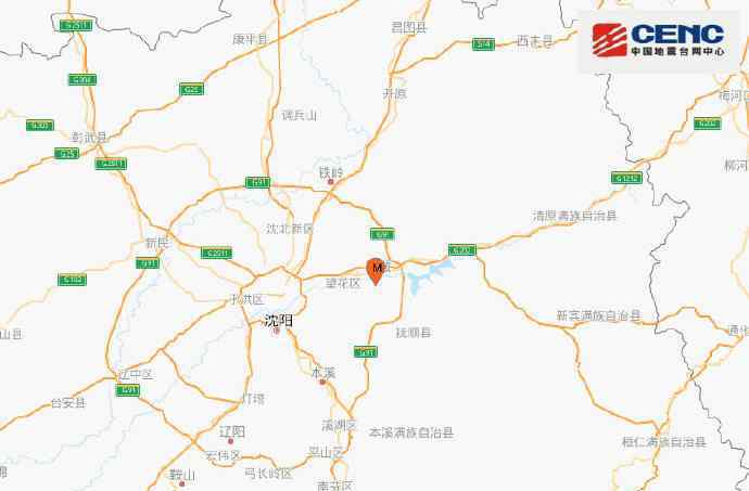 中国地震台网正式测定：辽宁抚顺发生3.0级地震