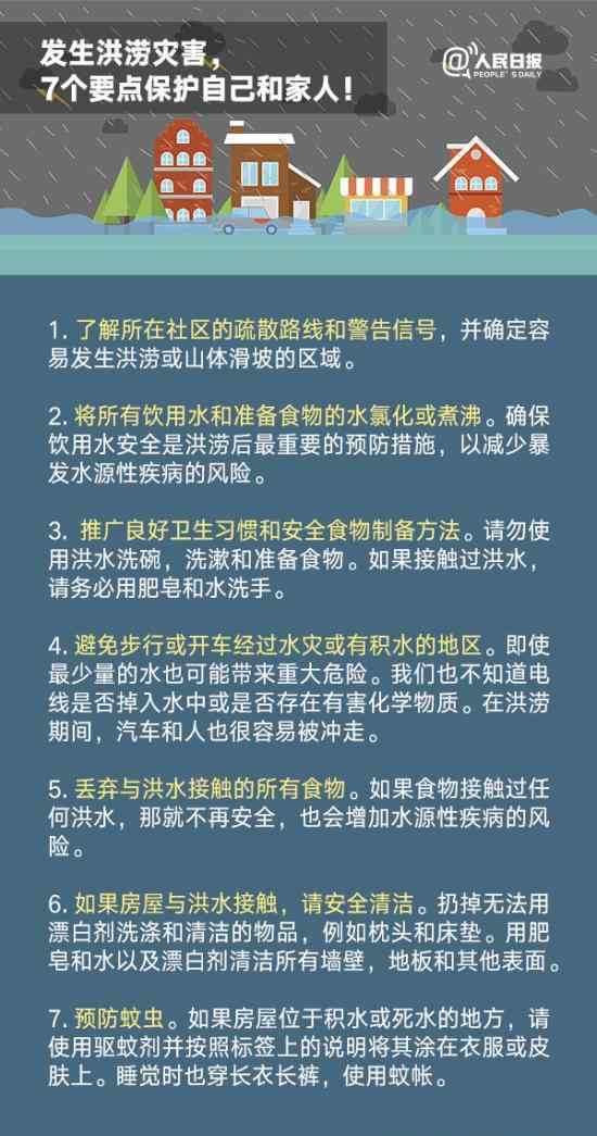 洪水接触的所有食物需丢弃 世卫组织关于洪涝的几点提醒