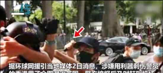 刺伤港警男子遭亲友举报机场被抓 具体什么情况