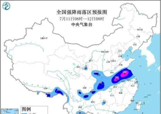 九省份局部有大到暴雨 具体是哪些省份