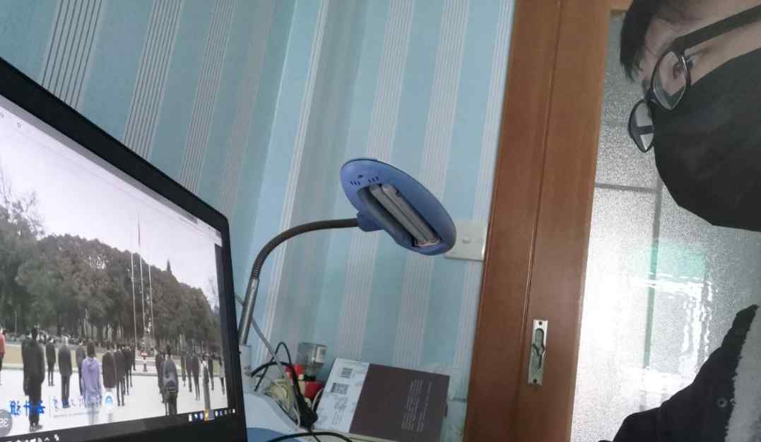 华南理工新学期升旗 在线云升旗 在校师生代表参加仪式